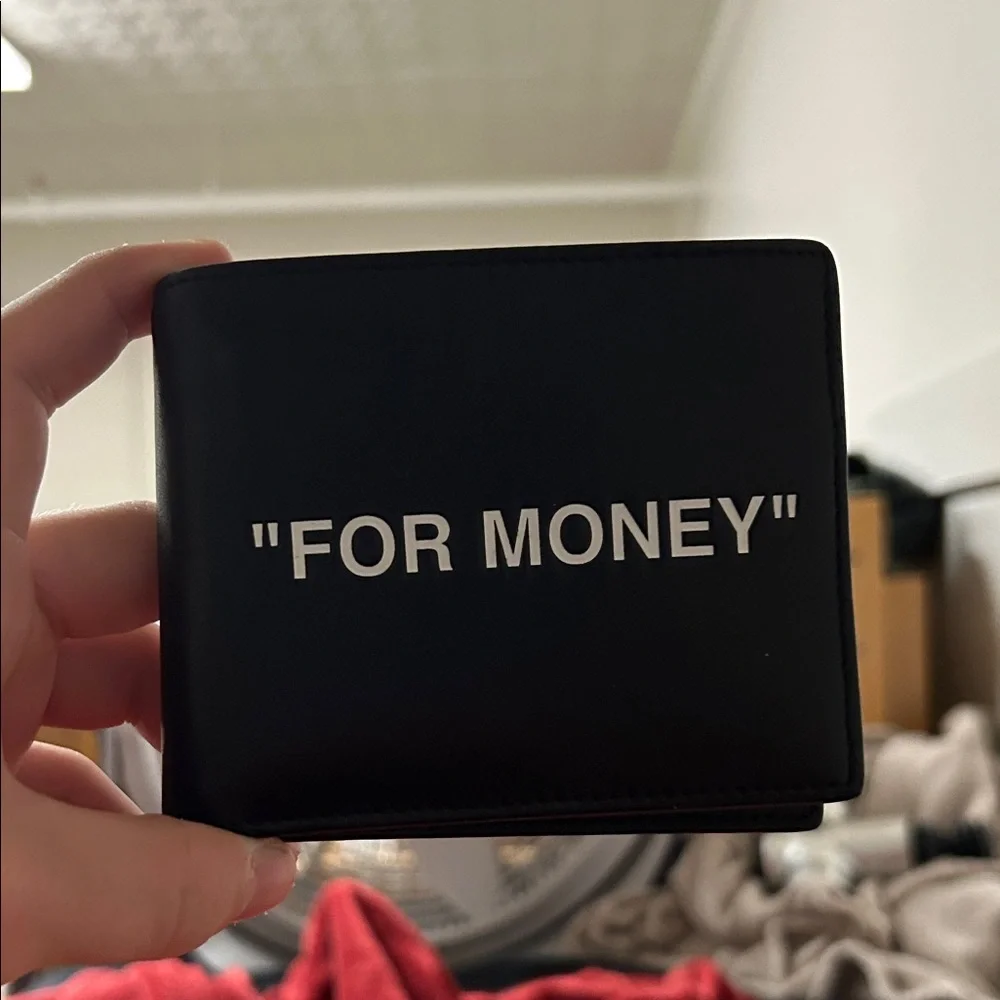Off-White Black Money Clip Wallet